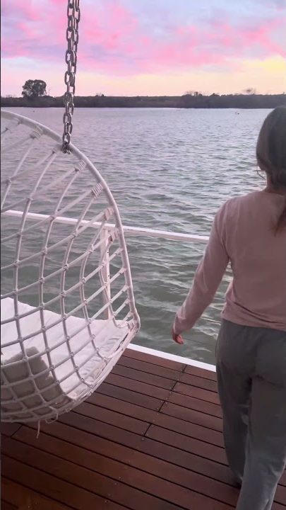 Sunset from the hanging chair — reel